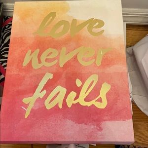 Quote frame for wall